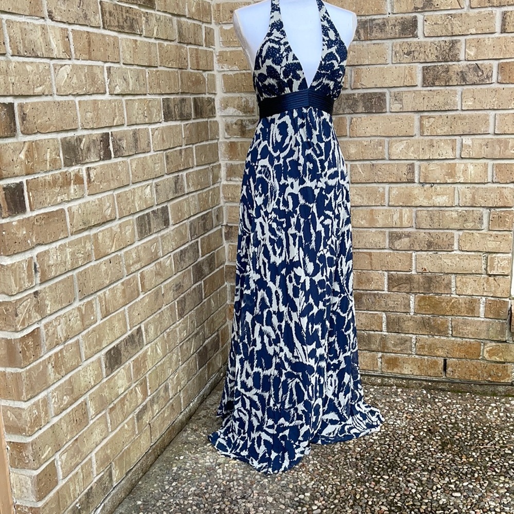 Bcbg beautiful halter gown